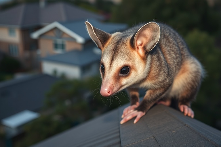 Possum in Belgrave residential area