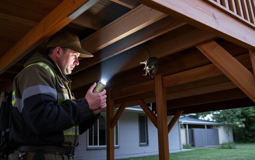 Under Deck Possum Removal in Belgrave